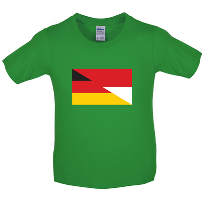 Half German Half Polish Flag Kids T Shirt