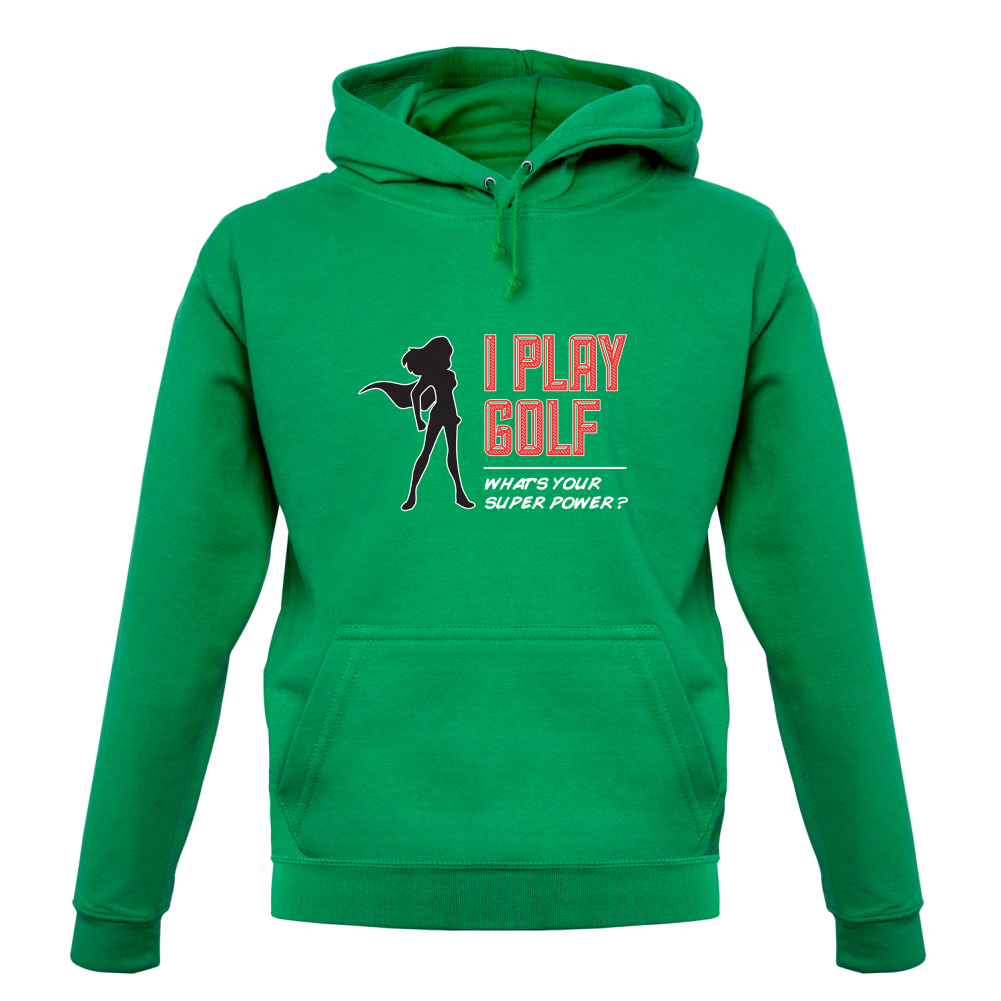 I Golf Whats Your Super Power FEMALE Design T Shirt