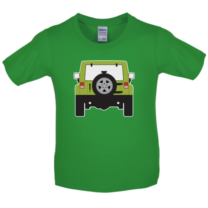JW Rear Hyper Green Kids T Shirt
