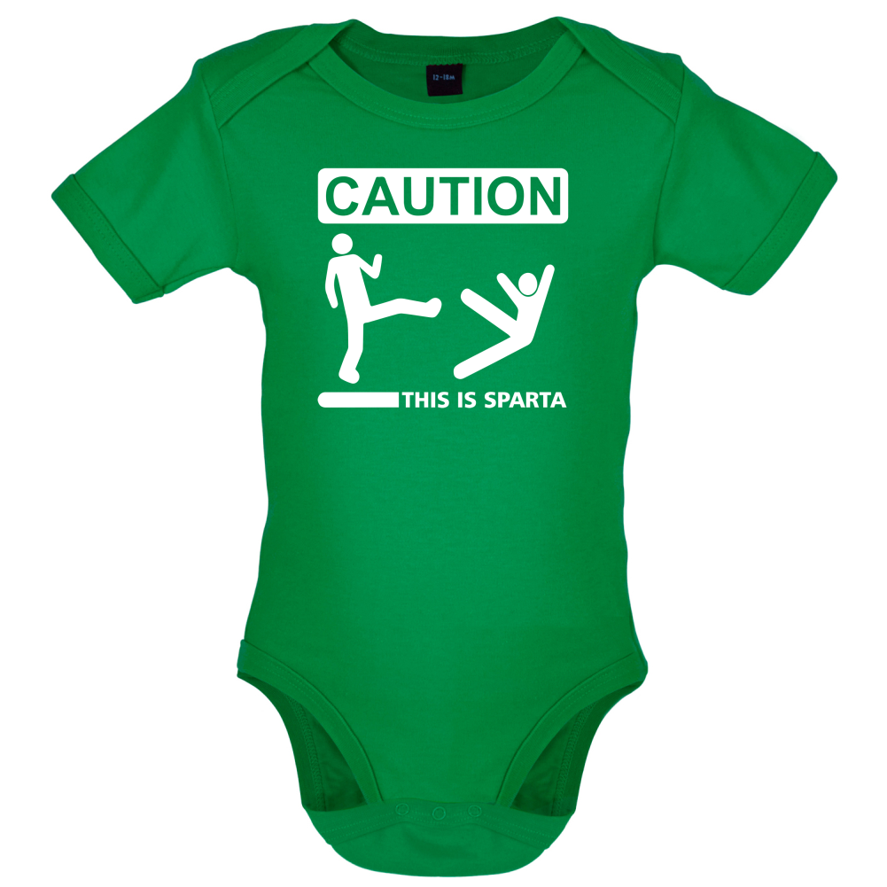 Caution This Is Sparta Baby T Shirt