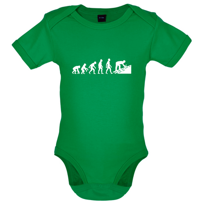 Evolution Of Man Roofer Baby T Shirt