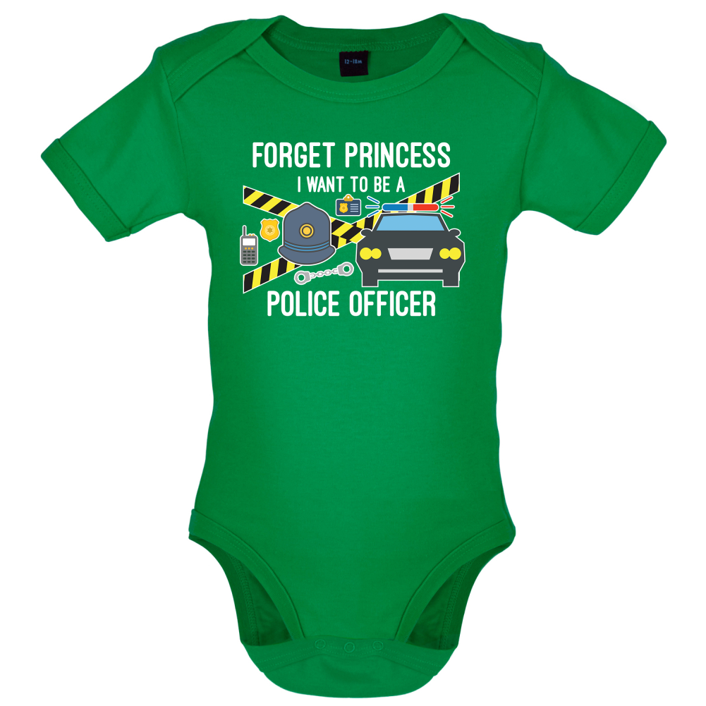 Forget Princess Police Officer Kids T Shirt