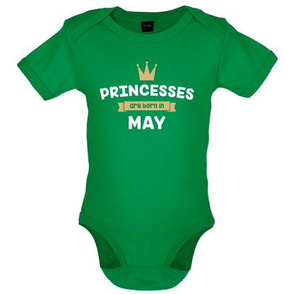 Princesses Are Born In May Baby T Shirt