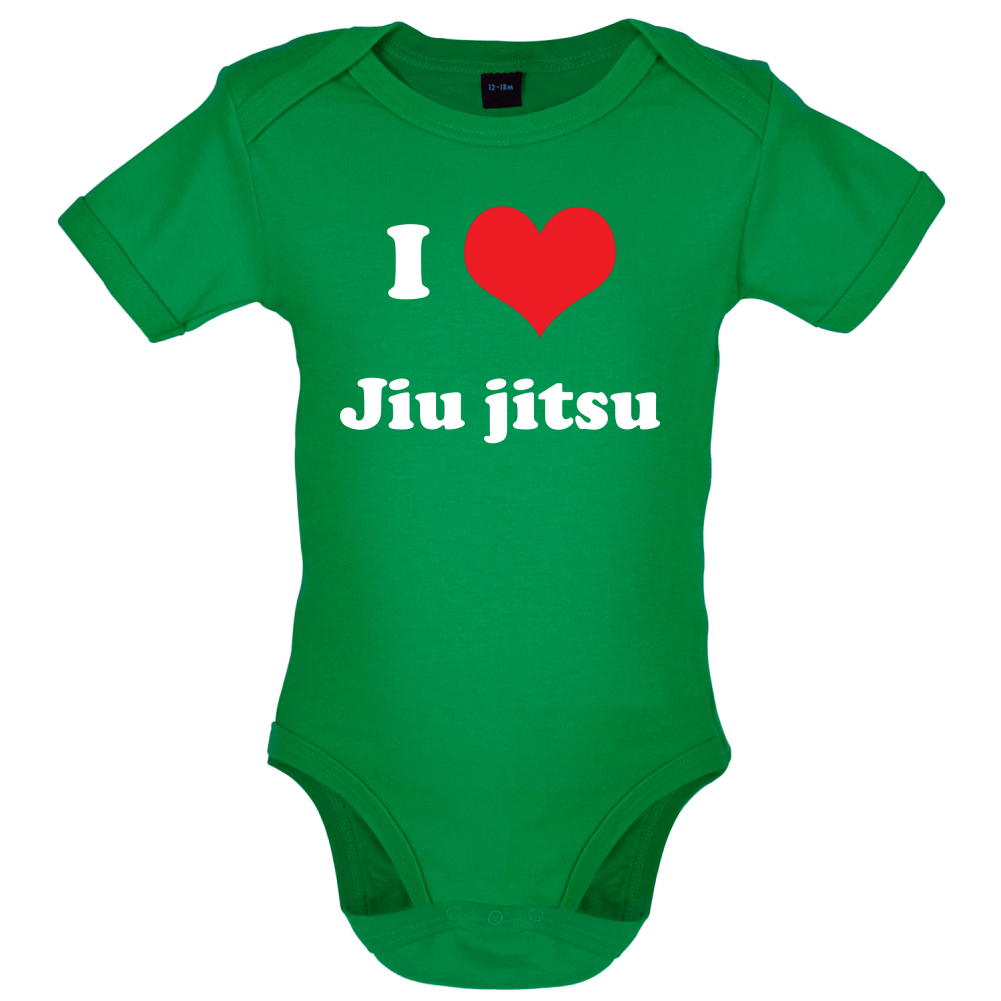 I Love Jiu Jitsu Baby T Shirt