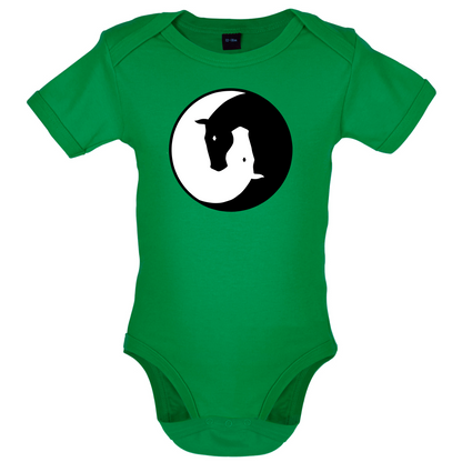 Yin Yang Horses Baby T Shirt