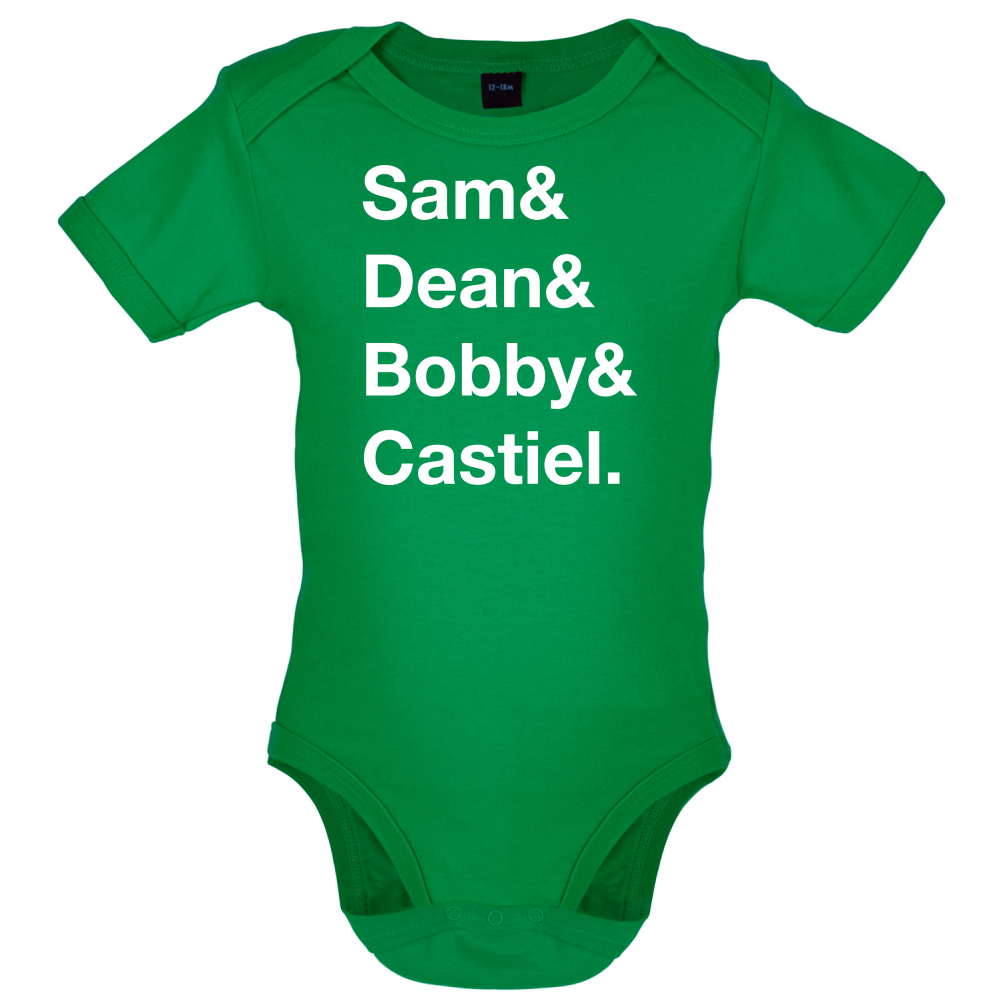 Sam & Dean & Bobby & Castiel Baby T Shirt