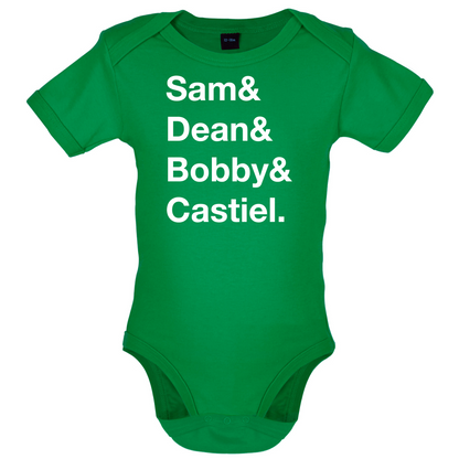 Sam & Dean & Bobby & Castiel Baby T Shirt