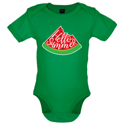 Hello Summer Watermelon Baby T Shirt