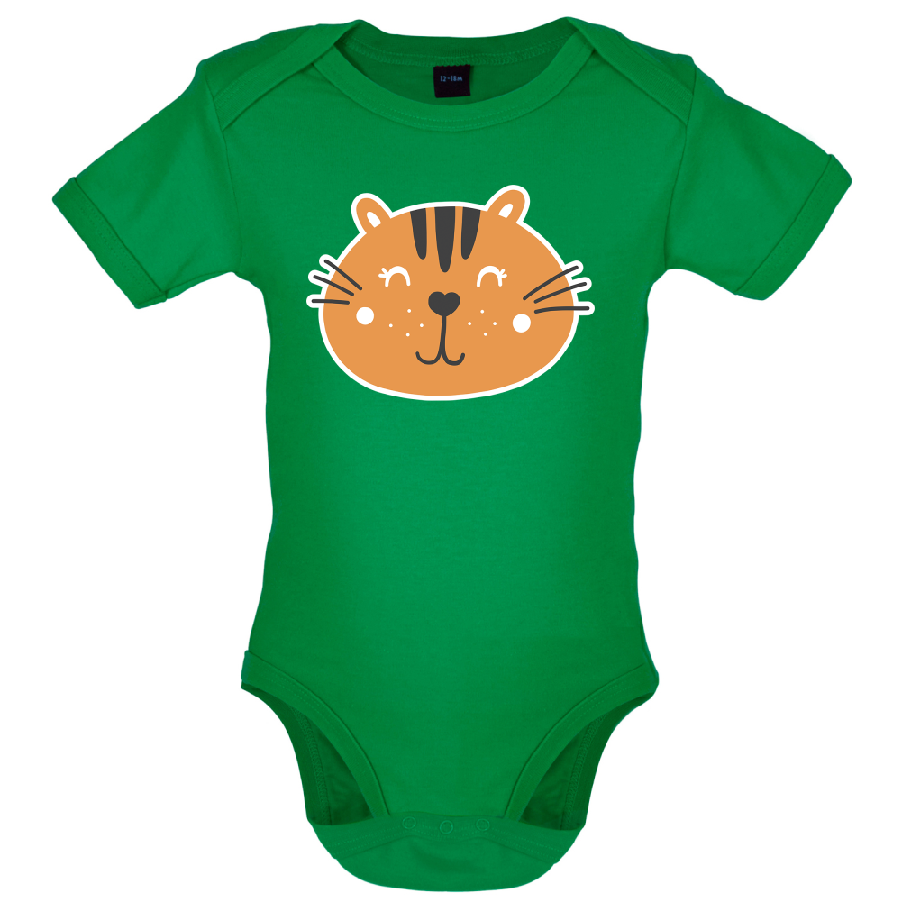Smiley Face Tiger Baby T Shirt