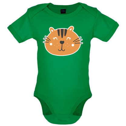 Smiley Face Tiger Baby T Shirt