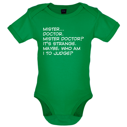Mister Doctor It's Strange Baby T Shirt