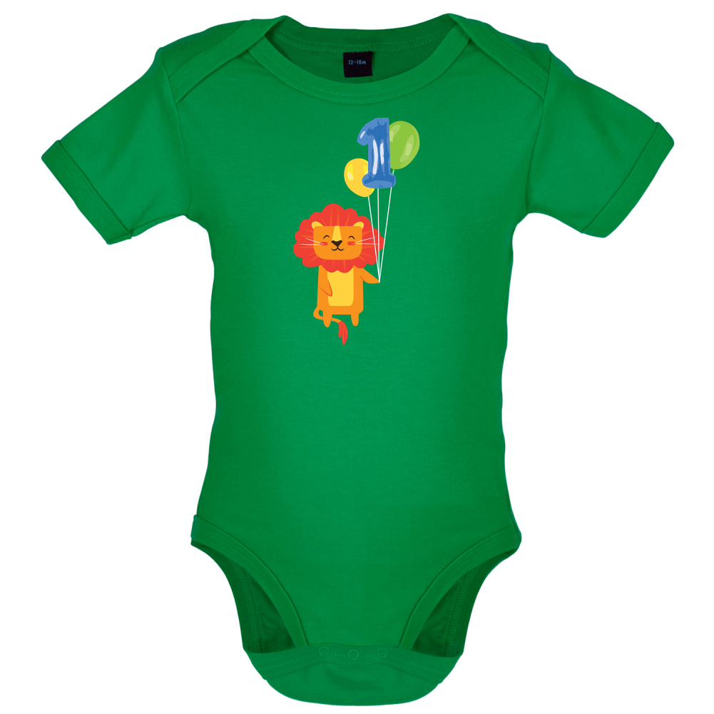 1st Birthday Lion Baby T Shirt