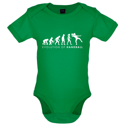 Evolution Of Woman Handball Baby T Shirt
