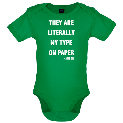 Literally My Type On Paper Baby T Shirt