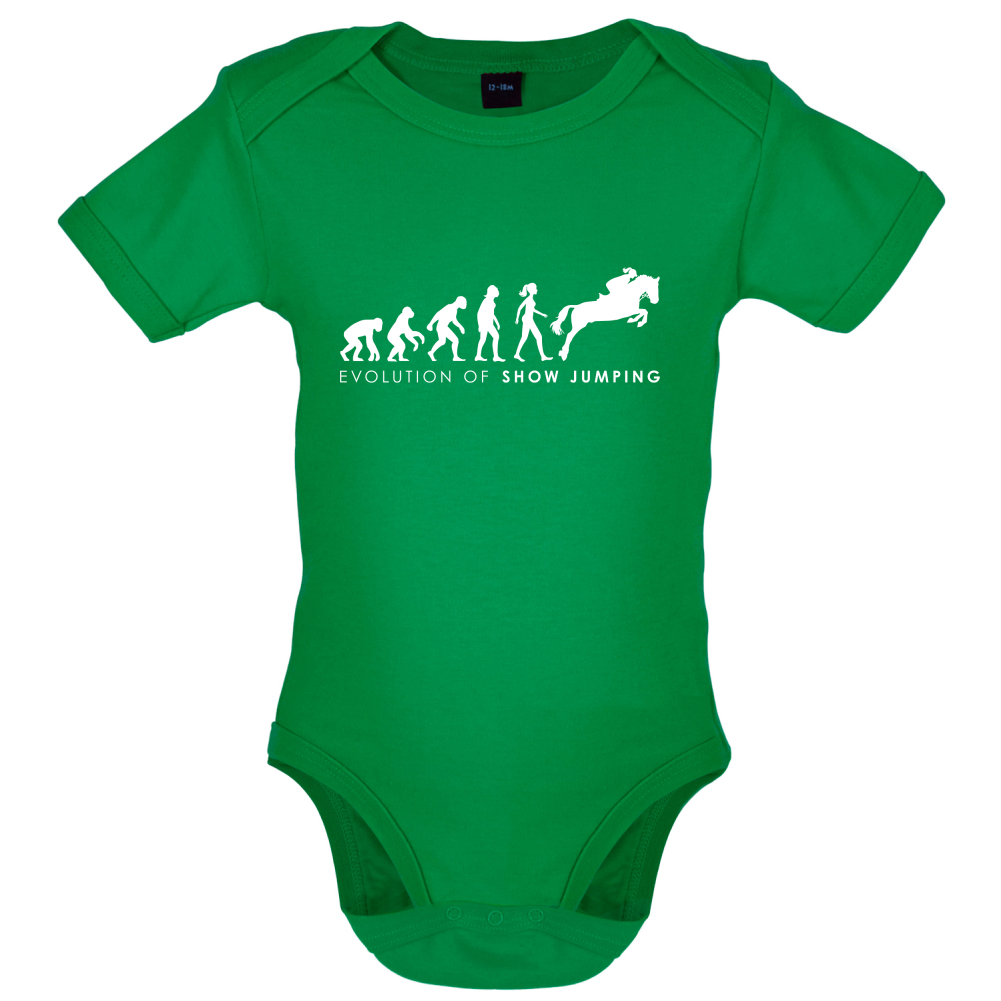 Evolution Of Woman Show Jumping Baby T Shirt