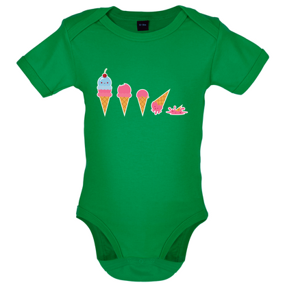 Evolution Of Ice Cream Baby T Shirt