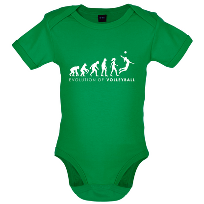 Evolution Of Woman Volleyball Baby T Shirt