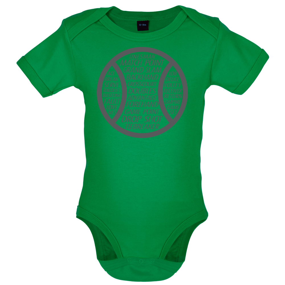 Tennis Word Ball Baby T Shirt