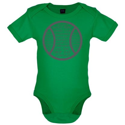 Tennis Word Ball Baby T Shirt