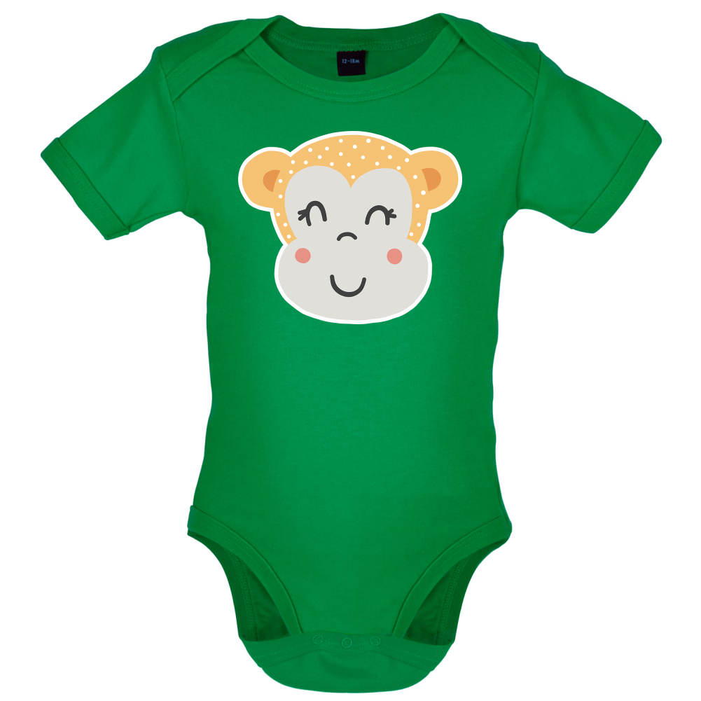 Smiley Face Monkey  Baby T Shirt