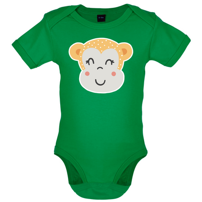 Smiley Face Monkey  Baby T Shirt