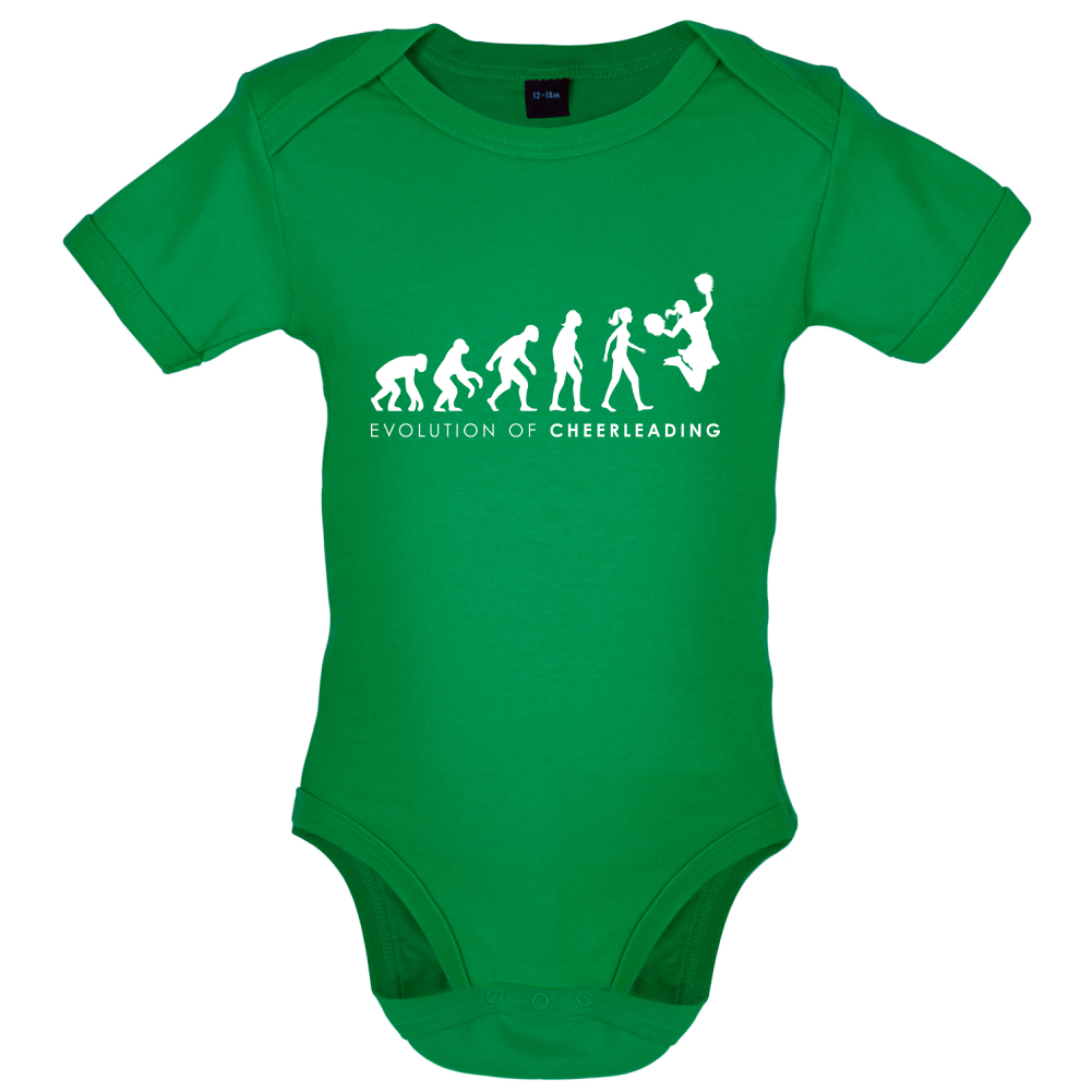Evolution Of Woman Cheerleading Baby T Shirt