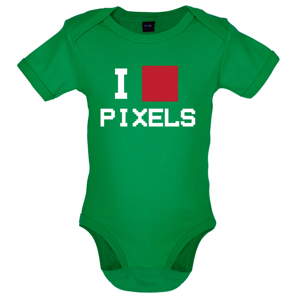 Pixel Heart Baby T Shirt