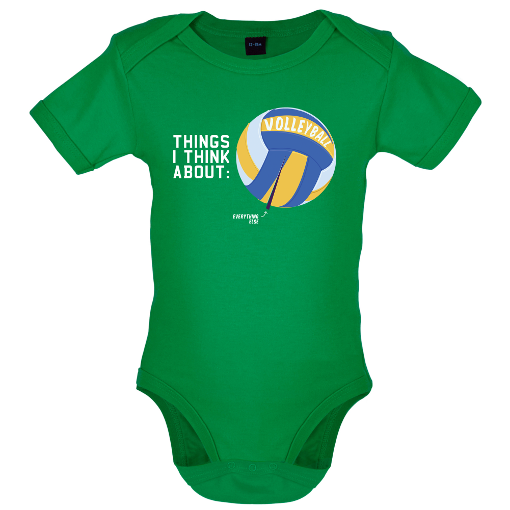 I Thiink About Volleyball Baby T Shirt