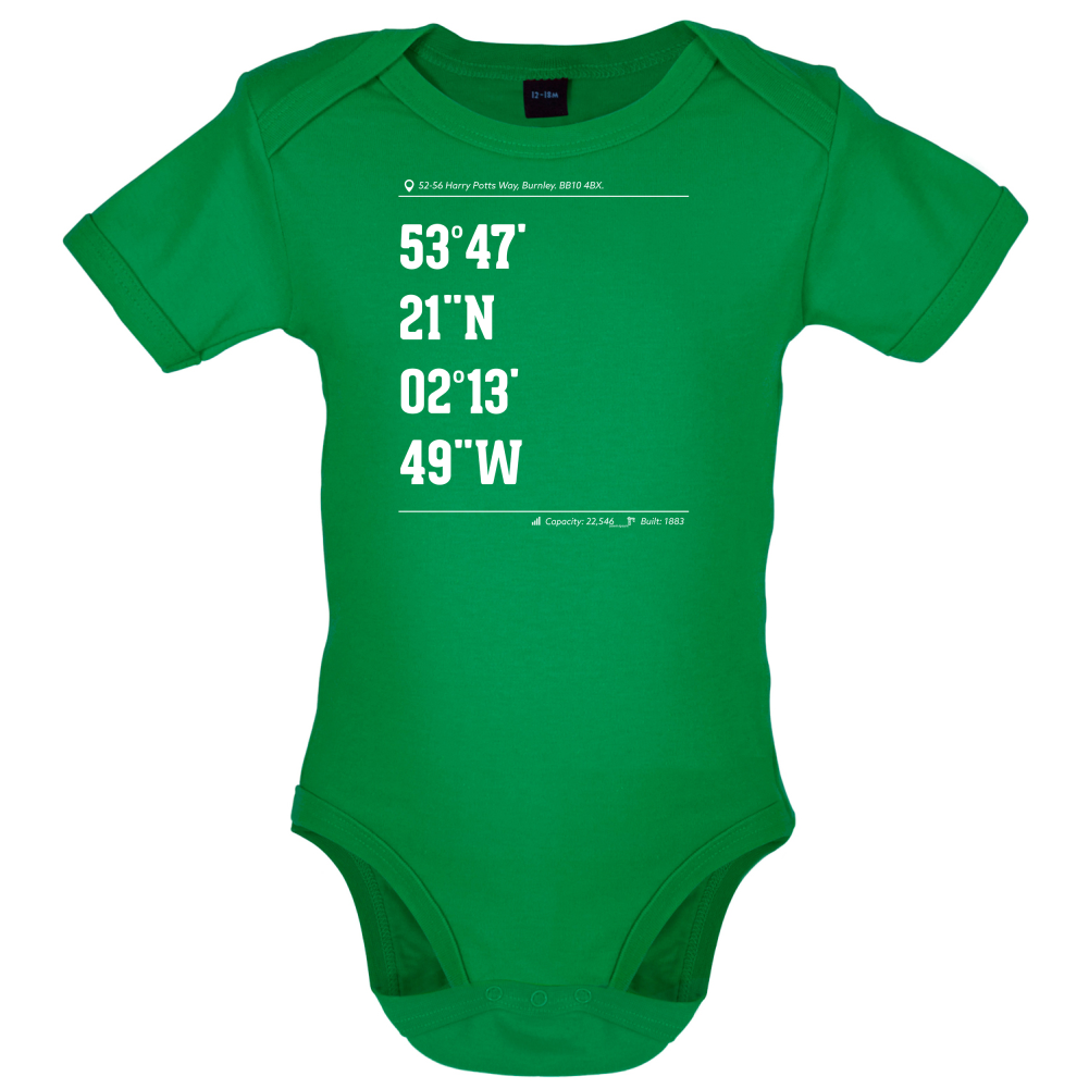 Stadium Coordinates Clarets Baby T Shirt