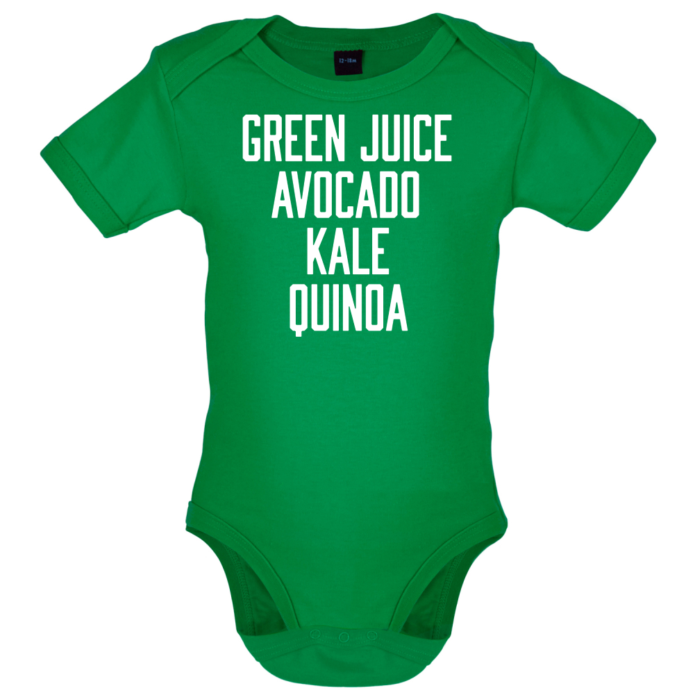 Green Juice Avocado Kale Baby T Shirt