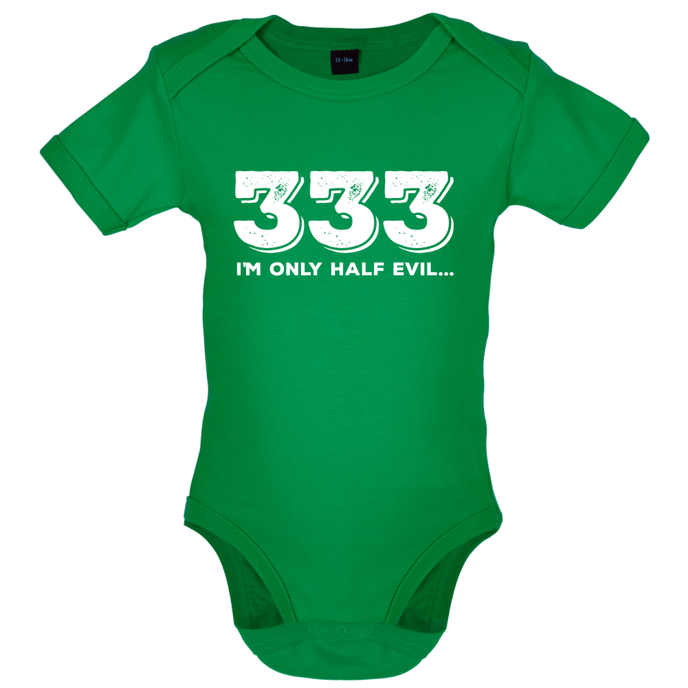 Half Evil 333 Baby T Shirt