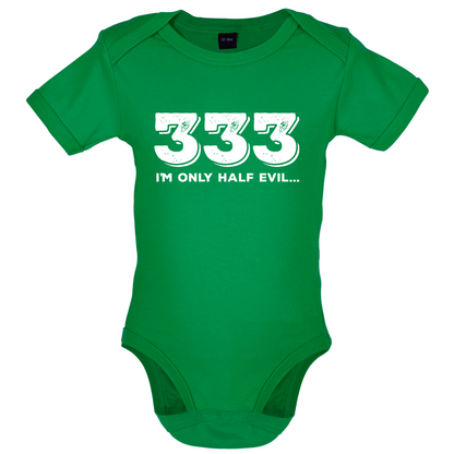 Half Evil 333 Baby T Shirt