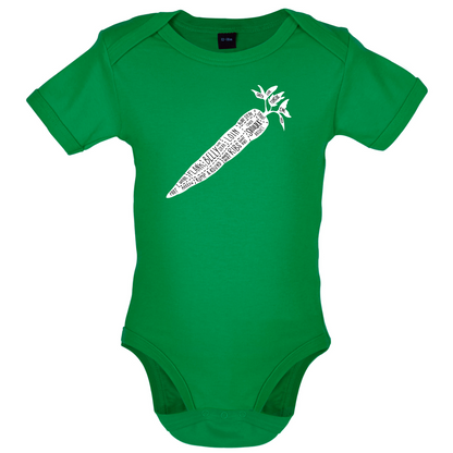 Butcher Carrot Diagram Baby T Shirt