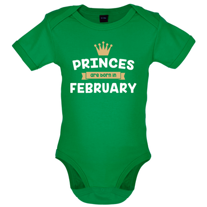 Princes Are Born In February Baby T Shirt