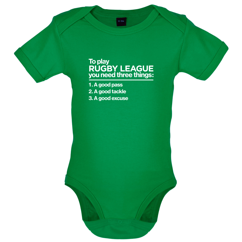 To Play Rugby League Baby T Shirt