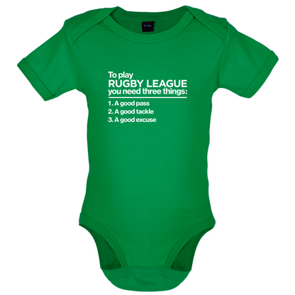 To Play Rugby League Baby T Shirt