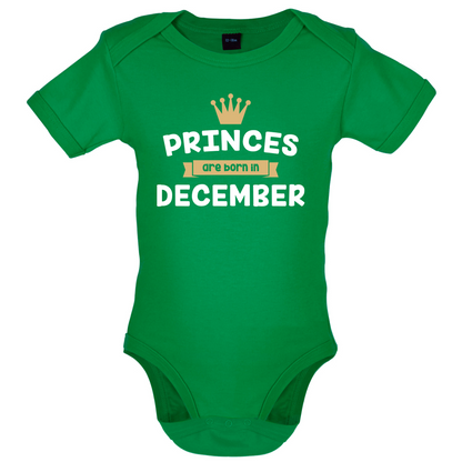 Princes Are Born In December Baby T Shirt