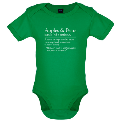Apples & Pears Defenition  Baby T Shirt