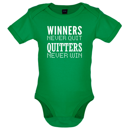 Winners Never Quit Baby T Shirt