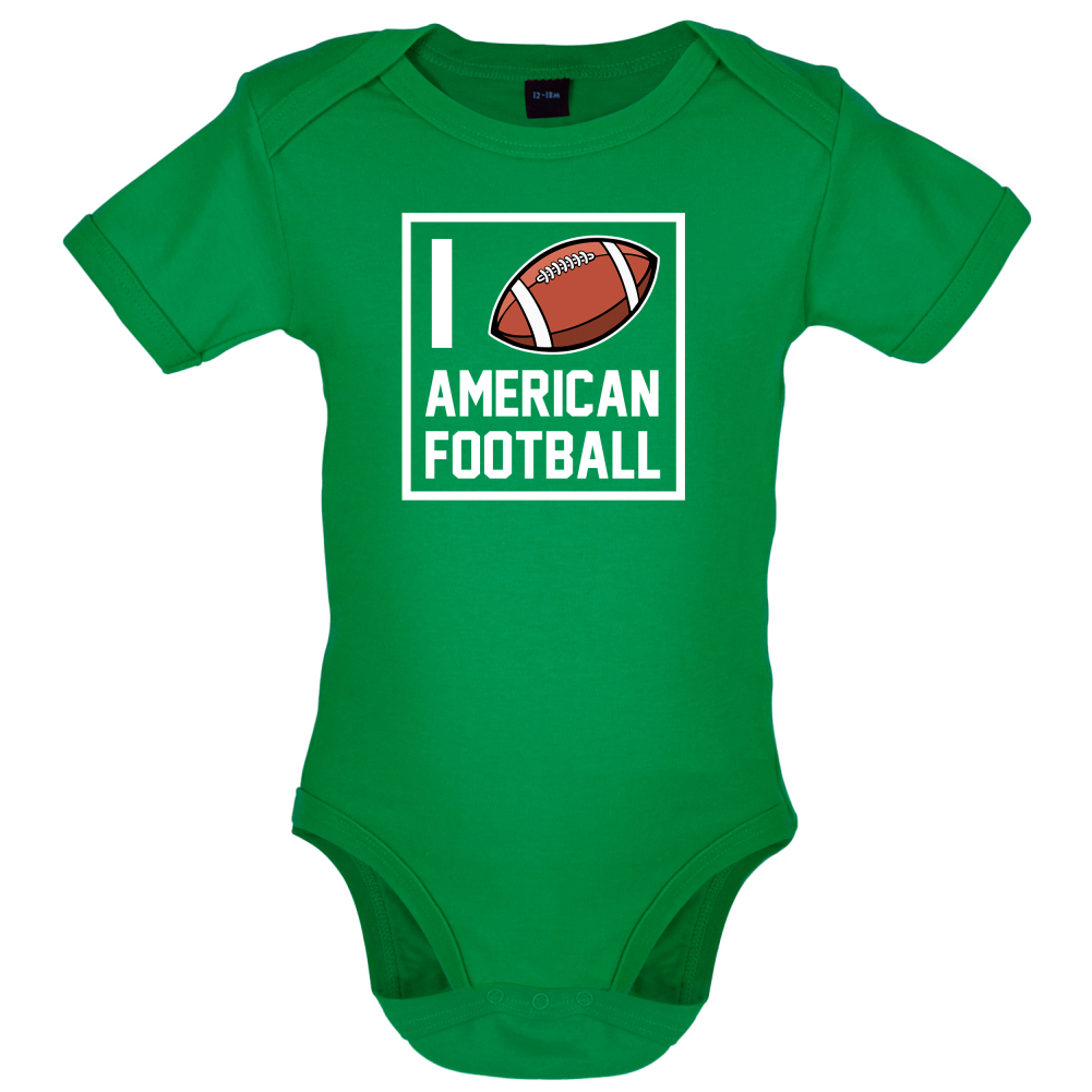 I Heart American Football Baby T Shirt