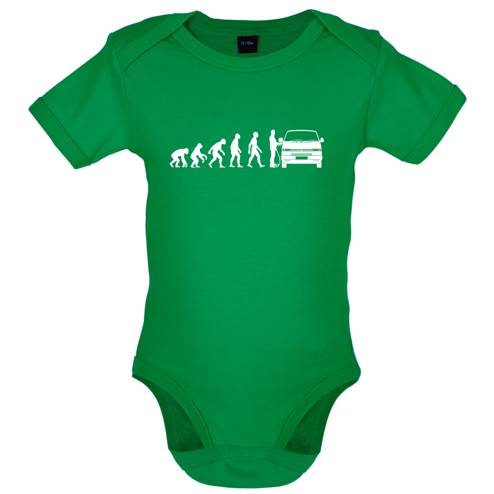Evolution of Man T4 Campervan Baby T Shirt