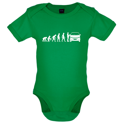 Evolution of Man T4 Campervan Baby T Shirt