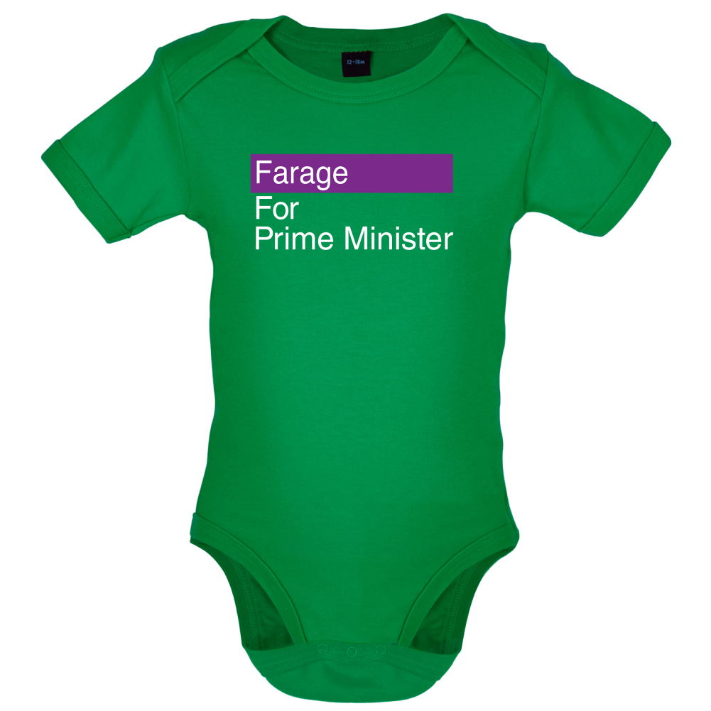 Farage for Prime Minister Baby T Shirt