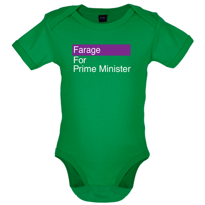 Farage for Prime Minister Baby T Shirt