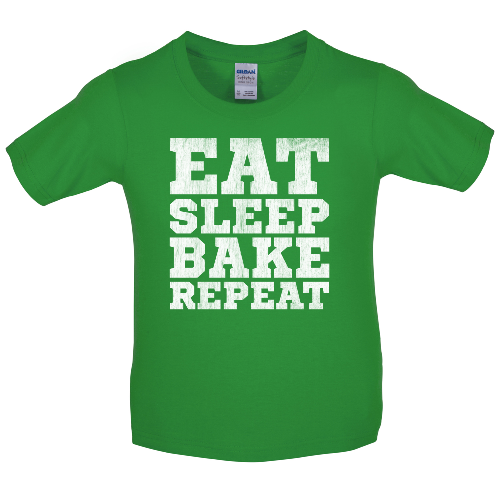 Eat Sleep Bake REPEAT Kids T Shirt