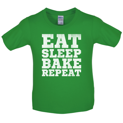 Eat Sleep Bake REPEAT Kids T Shirt