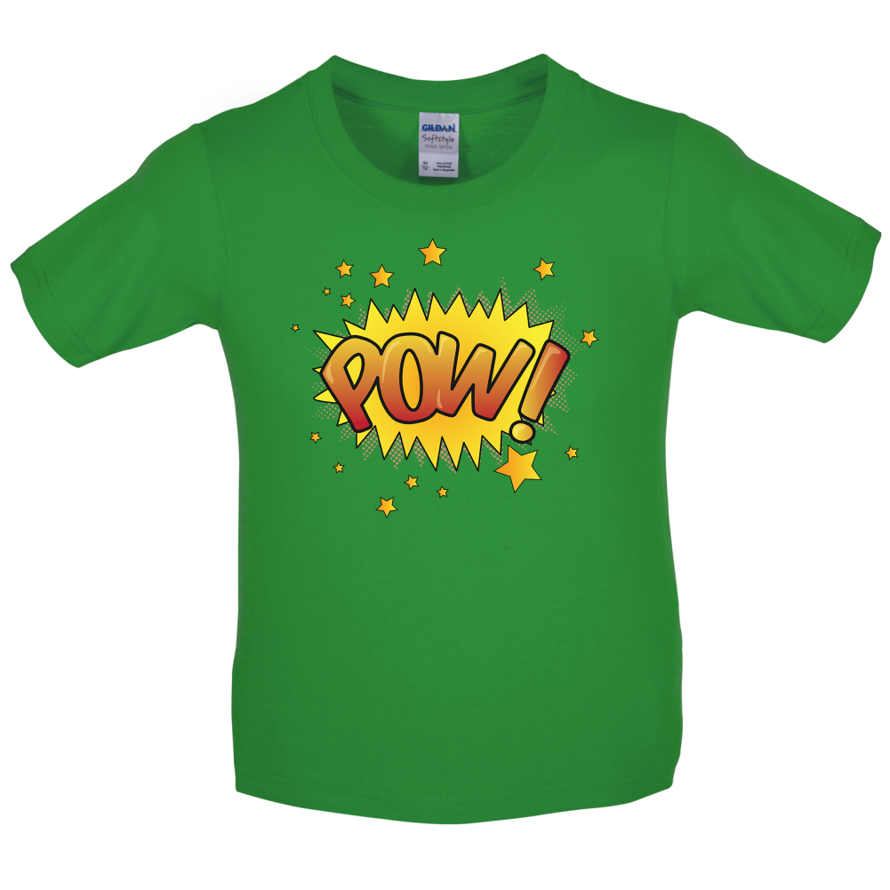 Pow! Word Art Kids T Shirt