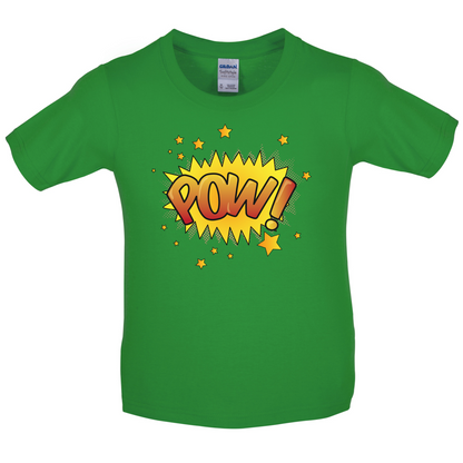 Pow! Word Art Kids T Shirt