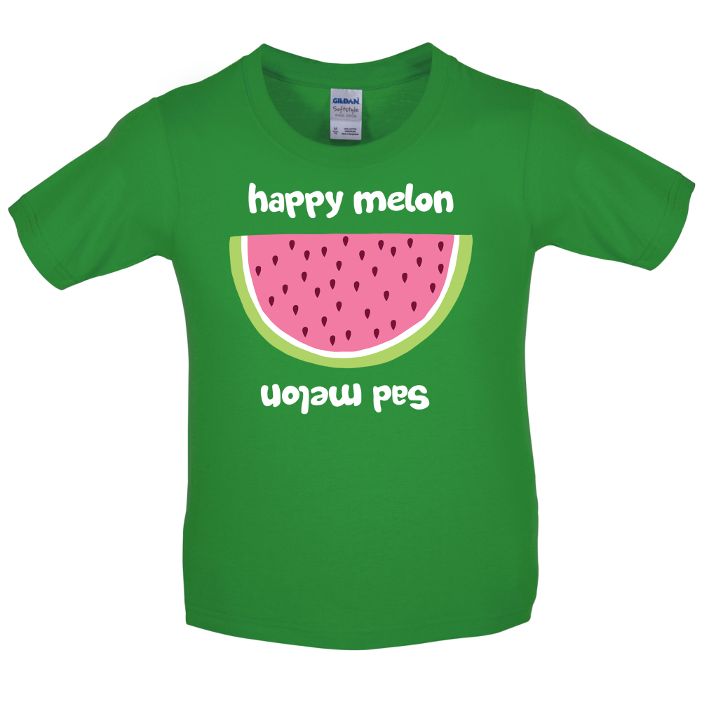 Happy Melon Sad Melon Kids T Shirt