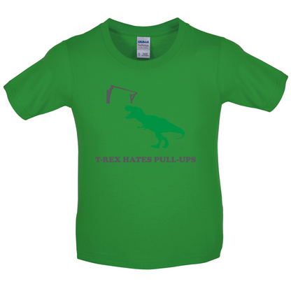 T-Rex Hates Pull-Ups Kids T Shirt